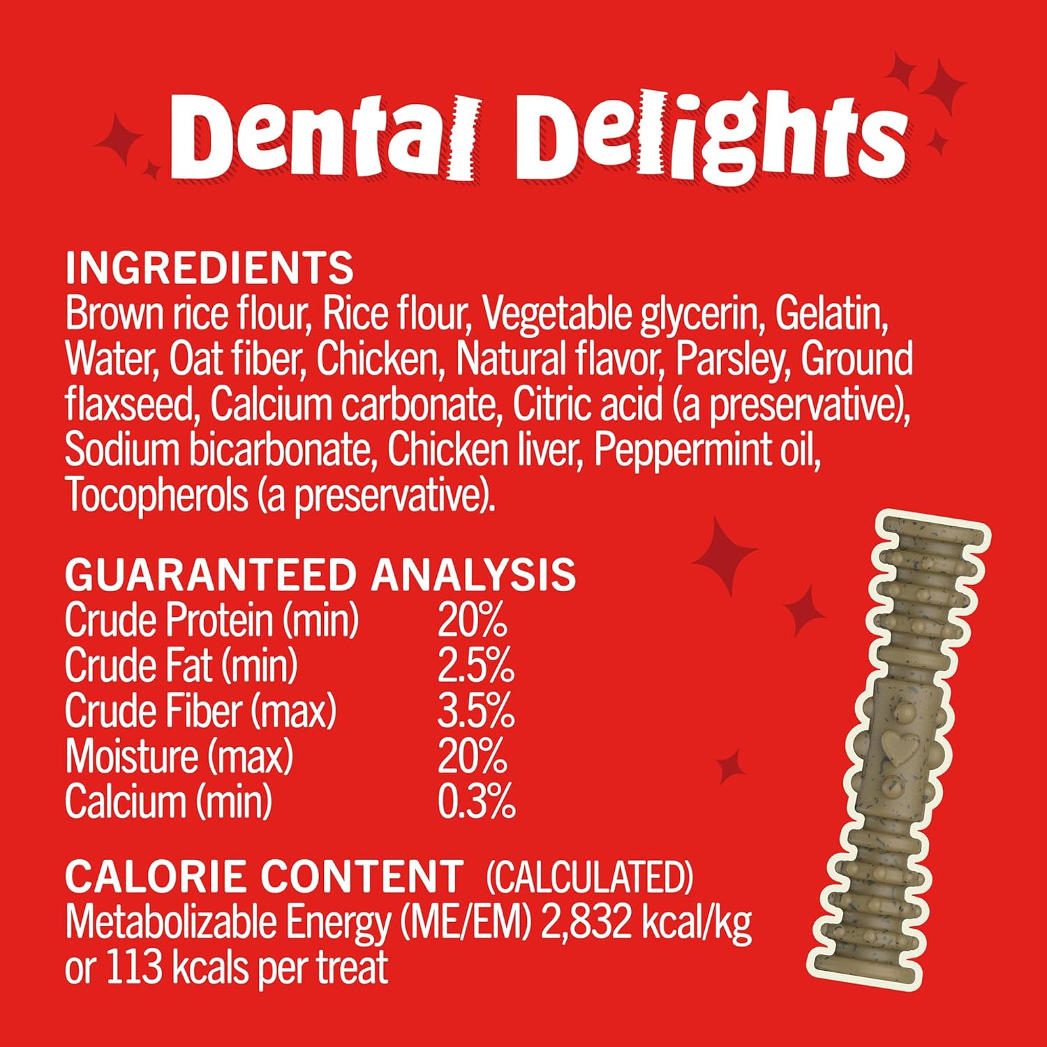 Stella & Chewy's Dental Delights Extra Small Dental Dog Treats, 10.5 - oz bag