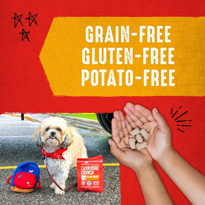 Stella & Chewy's Freeze - Dried Raw Carnivore Crunch Cage - Free Chicken Recipe Dog Treats – 3.25 oz. Bag