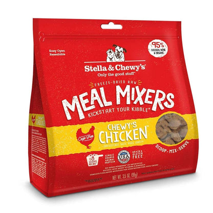 Stella & Chewy's Freeze Dried Raw Chewy`s Chicken Meal Mixers – Dog Food Topper for Small & Large Breeds – Grain Free, Protein Rich Recipe – 3.5 oz Bag