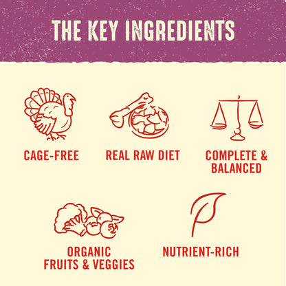 Stella & Chewy's Freeze Dried Raw Dinner Patties | Tantalizing Turkey Recipe | 14 oz Bag