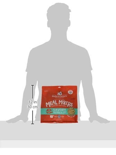 Stella & Chewy's Freeze Dried Raw Savory Salmon & Cod Meal Mixer | Grain - Free Dog Food Topper | 18 oz Bag