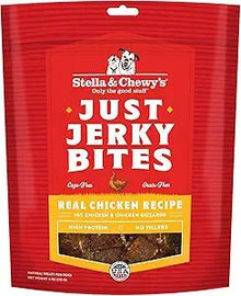 Stella & Chewy's Just Jerky Bites Real Chicken Recipe Grain - Free Dog Treats, 6 - oz bag