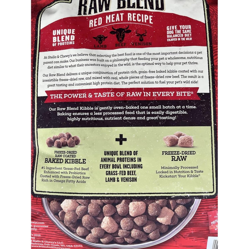 Stella & Chewy'S Raw Blend Red Meat Dog Food 10Lb