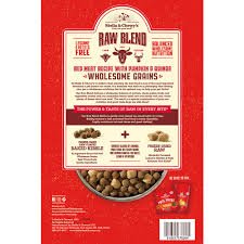 Stella & Chewy’s Raw blend wholesome grains red meat recipe pumpkin & quinoa dry dog food kibble 3.5lbs