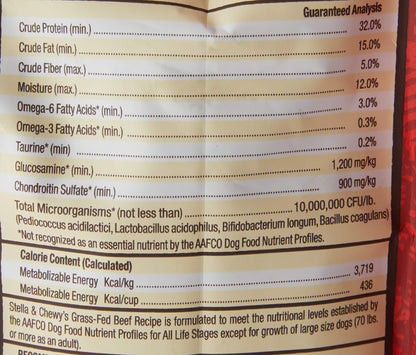 Stella & Chewy's Raw Coated Beef Dry Dog Food | High - Protein Kibble (3.5 lb)