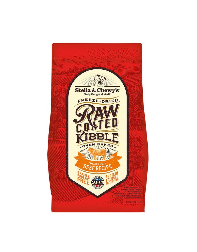 Stella & Chewy's Raw Coated Beef Recipe Dog Food | Grain - Free Kibble (22 lb)