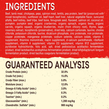 Stella & Chewy's Raw Coated Beef Recipe Dog Food | High - Protein Kibble (10 lb)