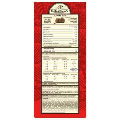 Stella & Chewy's Raw Coated Beef Recipe Dog Food | High - Protein Kibble (10 lb)