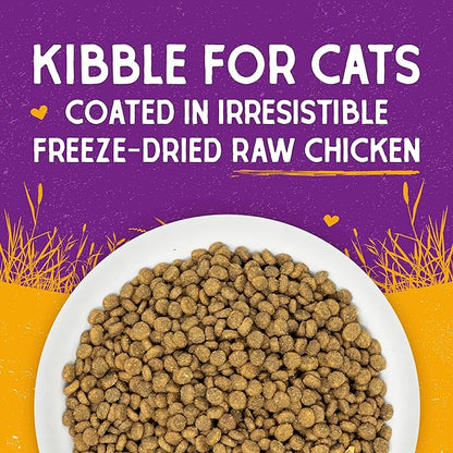Stella & Chewy's Raw Coated Premium Kibble Cat Food – Grain Free, Protein Rich Meals – Cage - Free Chicken Recipe – 2.5 lb. Bag