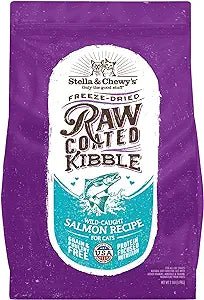Stella & Chewy's Raw Coated Premium Kibble Cat Food – Grain Free, Protein Rich Meals – Wild Caught Salmon Recipe – 2.5 lb. Bag