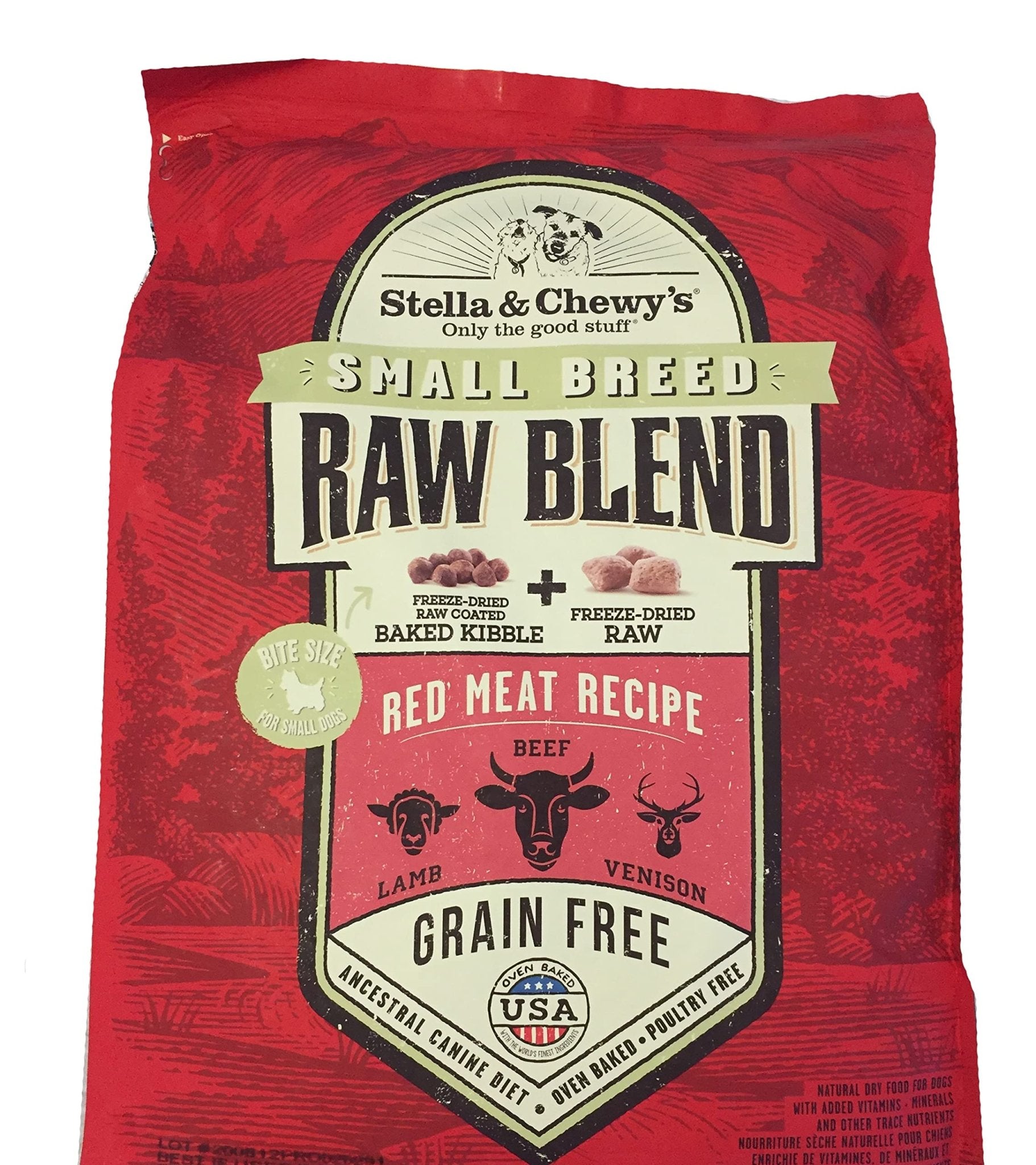Stella & Chewy's Small Breed Raw Blend | Red Meat Recipe Grain - Free Dog Food (10 lb)