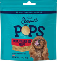 Stewart pops bacon and cheese and egg recipe 2.8 oz dog treats