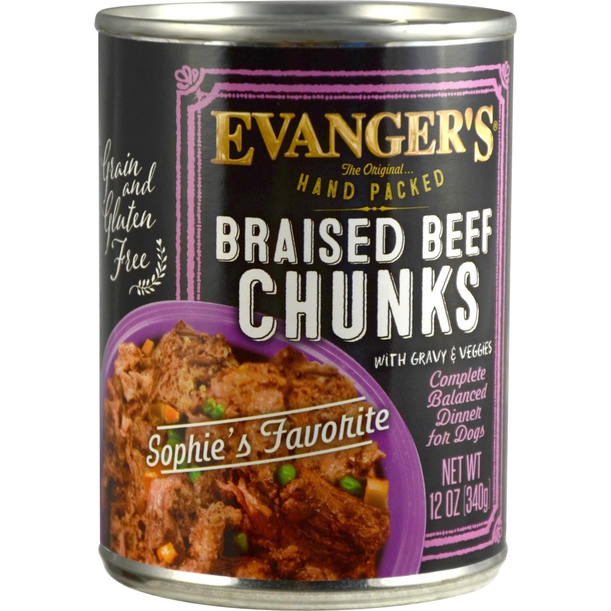 Super Premium Braised Beef Chunks with Gravy for Dogs