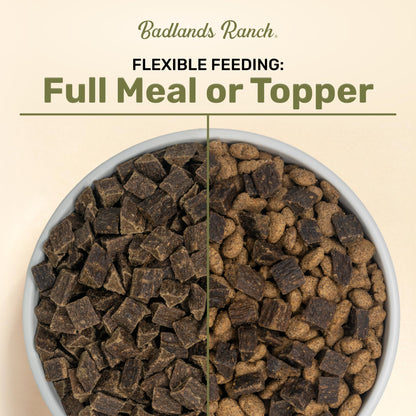 Superfood Complete, Air - Dried Adult Dog Food - High Protein, Zero Fillers, Superfood Nutrition by Katherine Heigl (24 oz, Beef & Bison Formula)