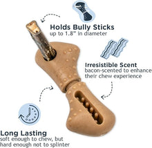 Tall tails long lasting treat bone chew dog treat holder large