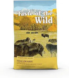 Taste of the wild high prairie grain free canine recipe 28lbs dry dog food