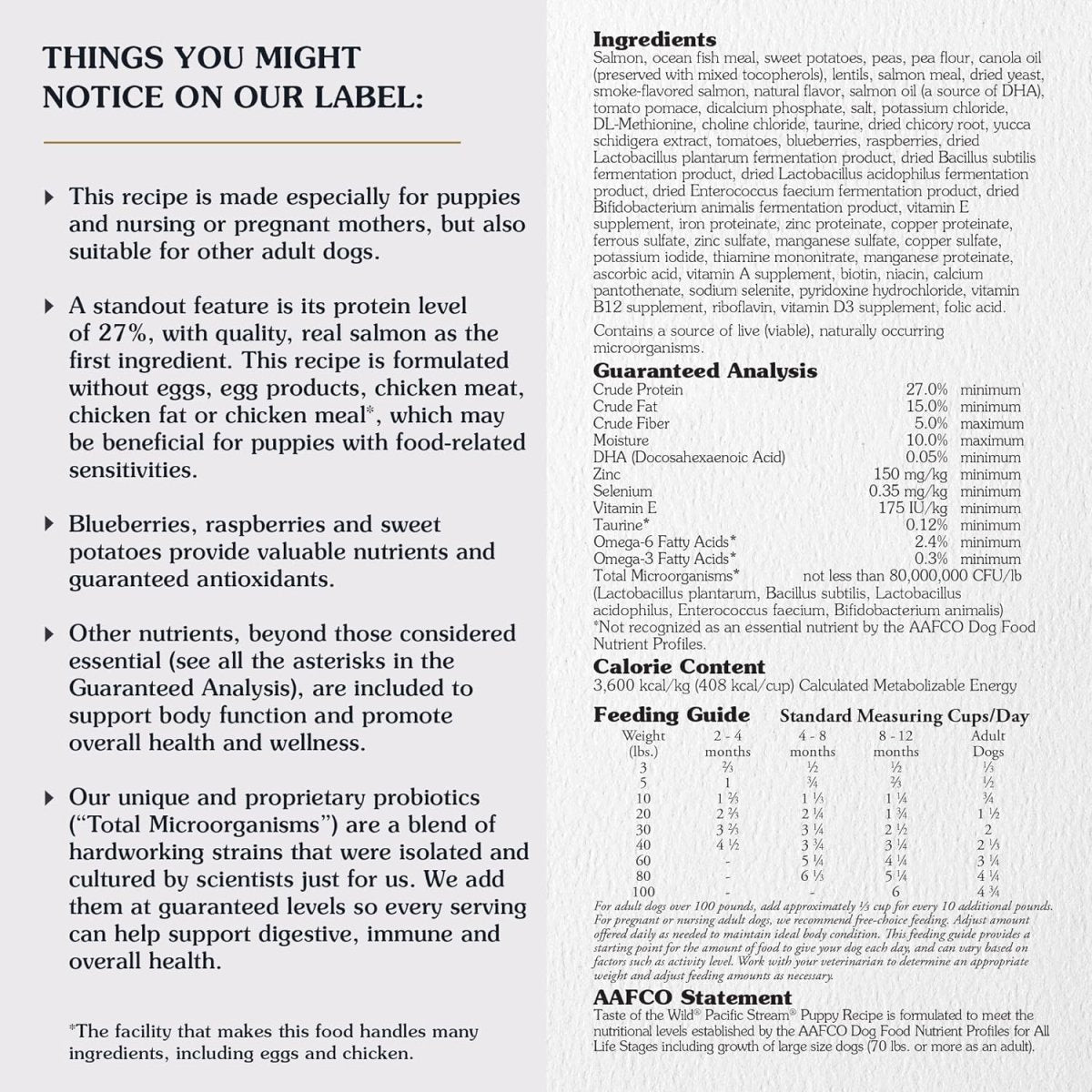 Taste Of The Wild Pacific Stream Grain - Free Dry Puppy Food With Smoke - Flavored Salmon 5lb