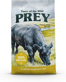 Taste of the wild prey angus beef recipe for cats dry cat food kibble 6lbs