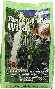 Taste of the wild Rocky Mountain dry cat kibble roasted venison & smoke salmon 5lbs