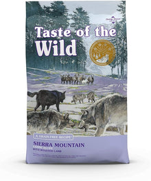 Taste of the wild sierra mountain lamb grain free canine recipe 28lbs dry dog food
