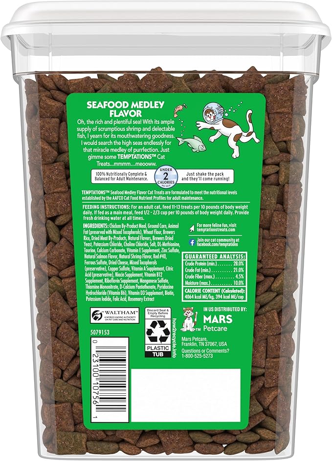 Temptation value size 16 ounces cat treats