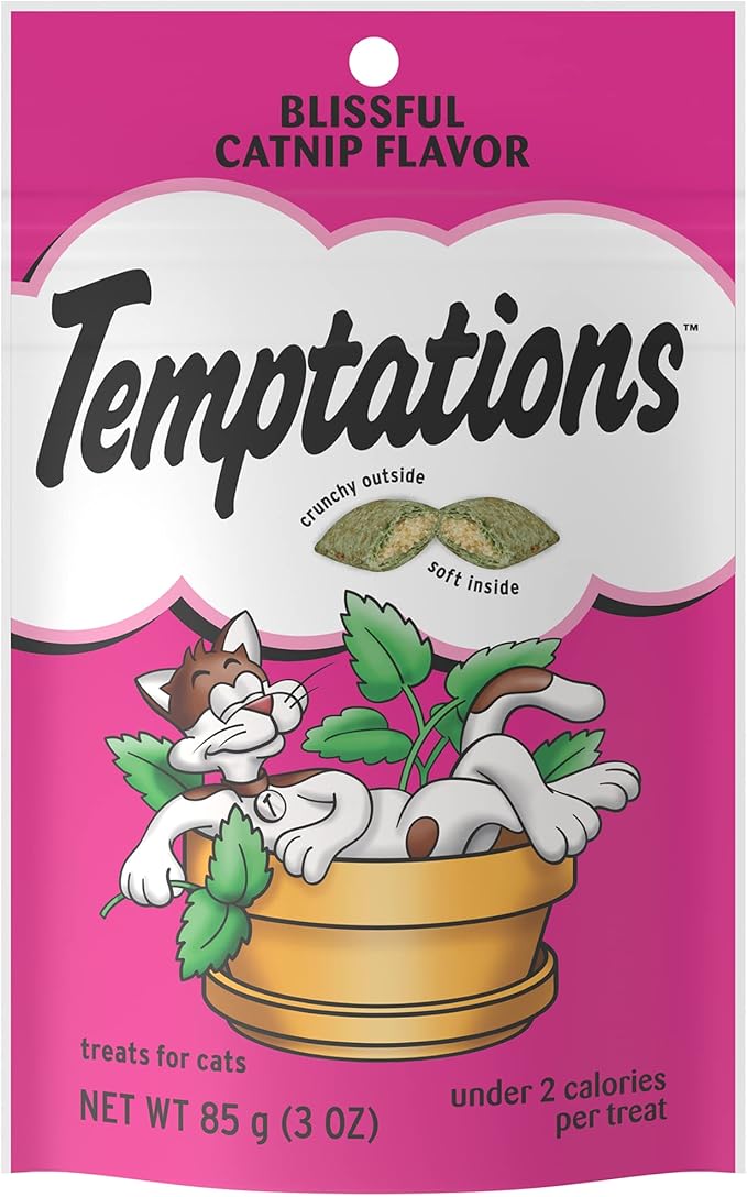 Temptations blissful catnip flavor cat treats 3oz cat treats