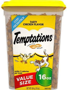 Temptations chicken cat treats 16oz value size