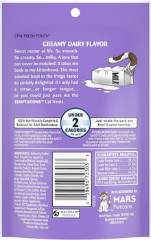 Temptations creamy dairy flavor cat treats 3oz