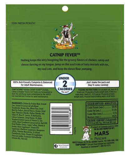 Temptations MixUps Catnip Fever Flavor Soft & Crunchy Cat Treats, 6.3 - oz bag