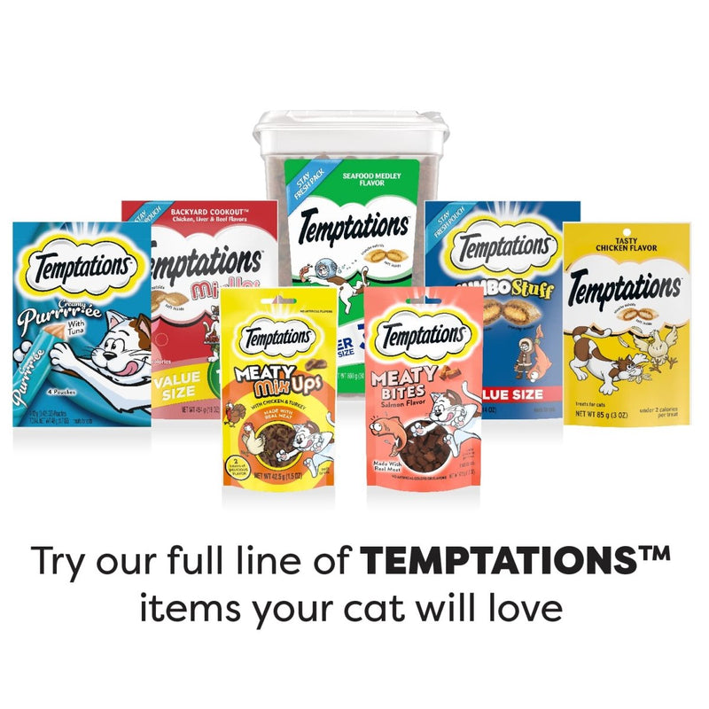 Temptations ShakeUps Crunchy and Soft Cat Treats - Clucky Carnival Flavor - 5.29 oz. Pouch