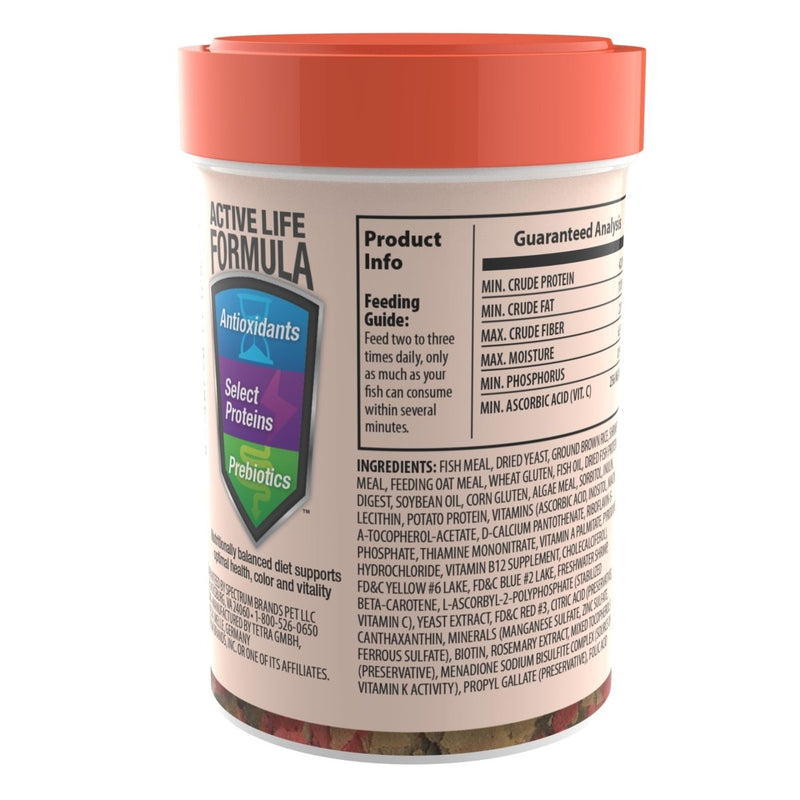 Tetra Goldfish Flakes Nutritionally Balanced Diet For Aquarium Fish, 1 oz