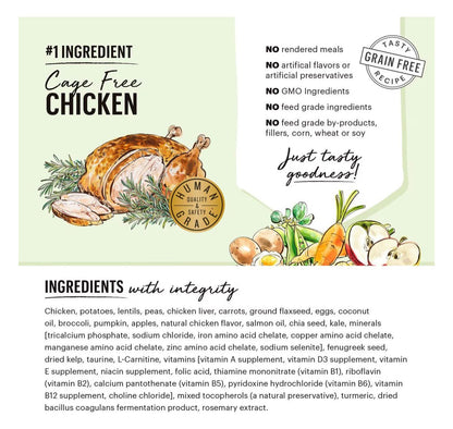 The Honest Kitchen Whole Food Clusters Chicken Recipe Puppy Blend Grain - Free Dehydrated Dog Food, 4 - lb bag