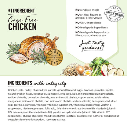 The Honest Kitchen Whole Food Clusters Small Breed Whole Grain Chicken Dry Dog Food, 4 lb Bag