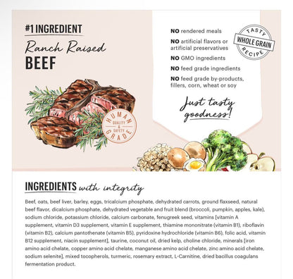 The Honest Kitchen Whole Food Clusters Whole Grain Beef & Oat Dry Dog Food, 5 - lb bag