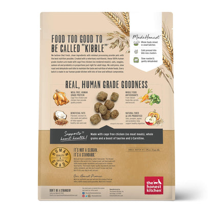 The Honest Kitchen Whole Food Clusters Whole Grain Chicken & Oat Dry Dog Food – Human - Grade, Nutrient - Rich Recipe – 5 lb Bag