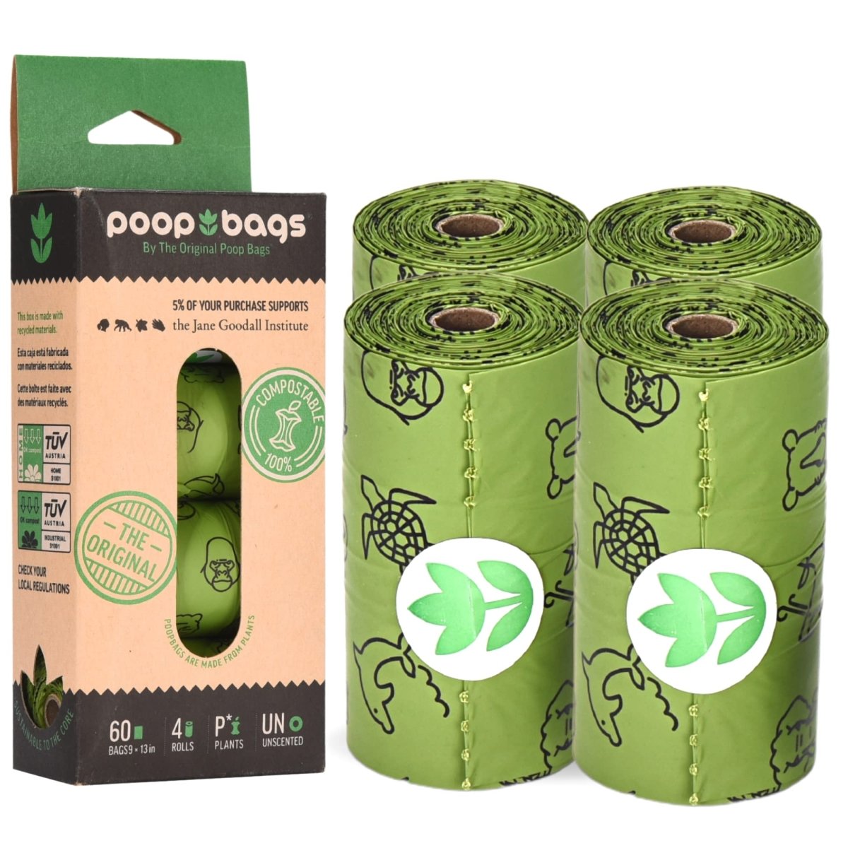 The Original Poop Bags Certified Compostable Dog Waste Bags - Unscented