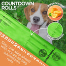 The Original Poop Bags Countdown Poop Bags Rolls For Dogs - green, 9x13 - USDA Biobased