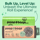 The Original Poop Bags Dog Poop Bags Rolls - Refills - 38% Plant Based - Leak Proof & Strong Doggy Bag - USDA Certified - Unscented