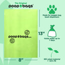 The Original Poop Bags Dog Poop Bags Rolls - Refills - 38% Plant Based - Leak Proof & Strong Doggy Bag - USDA Certified - Unscented