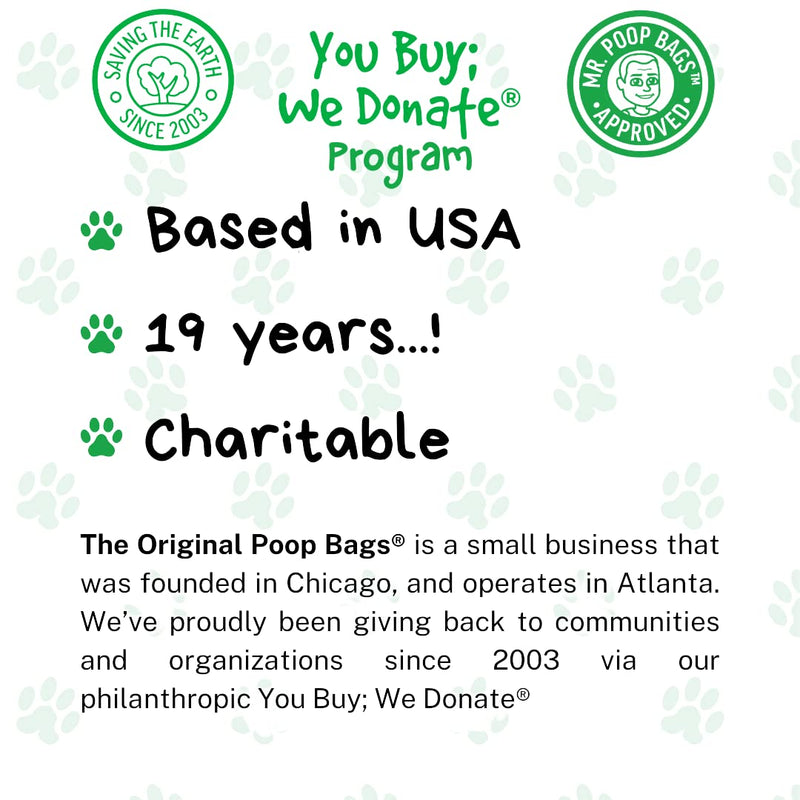 The Original Poop Bags - USDA Certified Biobased Countdown Rolls 9 X 13 inches - Friendly dog waste bags - Unscented Leak proof Thick & Strong Doggy Bag - 120 total poop bags – Unscented