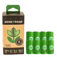 The Original Poop Bags - USDA Certified Biobased Countdown Rolls 9 X 13 inches - Friendly dog waste bags - Unscented Leak proof Thick & Strong Doggy Bag - 120 total poop bags – Unscented