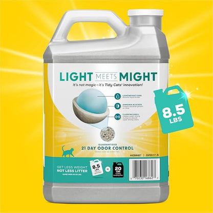 Tidy Cats Light Weight Free & Clean Unscented Clumping Multi Cat Litter, 8.5 llb