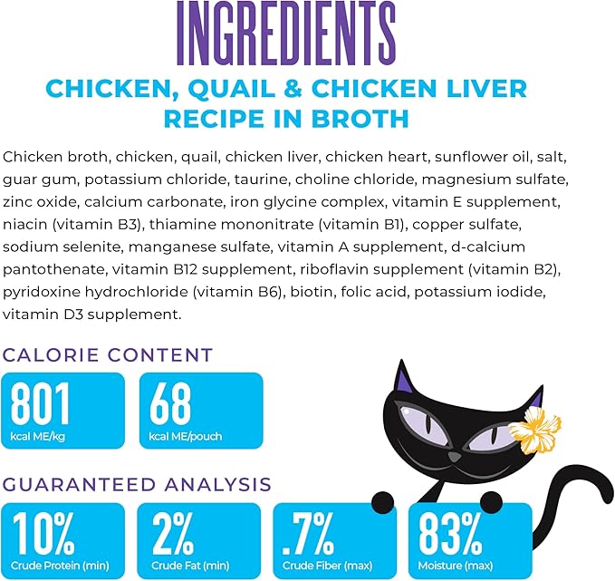Tiki cat after dark shreds with chicken quail and chicken liver