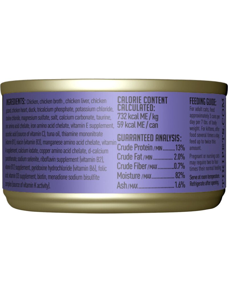 Tiki cat after dark wet canned cat food chicken & duck recipe in broth 3oz