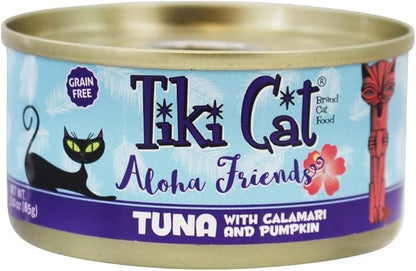 Tiki cat aloha friends tuna calamari pumpkin 3oz canned wet food