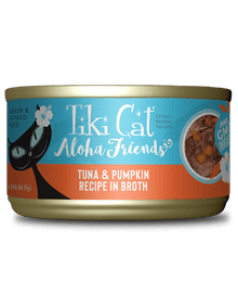 Tiki cat aloha friends tuna & pumpkin in broth 3oz canned