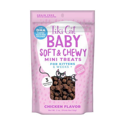 Tiki cat baby soft and chewy mini treats for kittens 2 oz