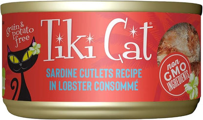 Tiki cat pate sardine and lobster consommé recipe in broth