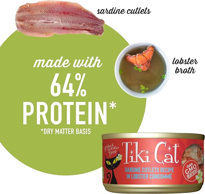 Tiki cat pate sardine and lobster consommé recipe in broth