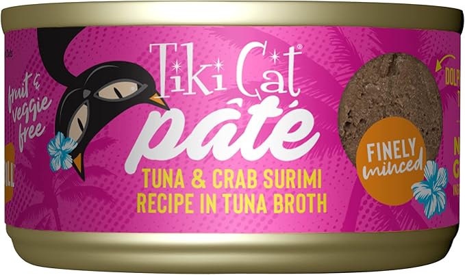 Tiki cat pate tuna and crab sumiri in tuna broth